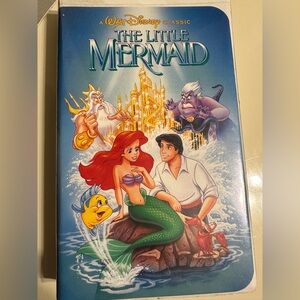 Disney's The Little Mermaid Walt VHS, 1989 Rare Banned Cover